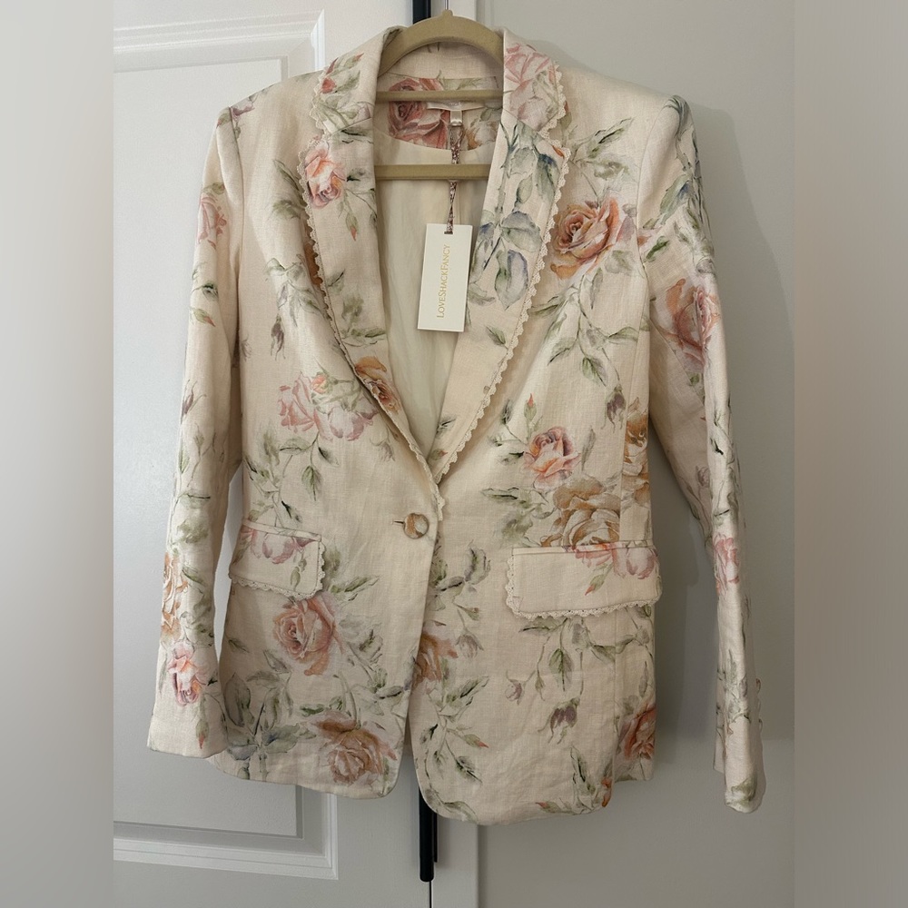 LoveShackFancy ofra linen blazer - new with tags!